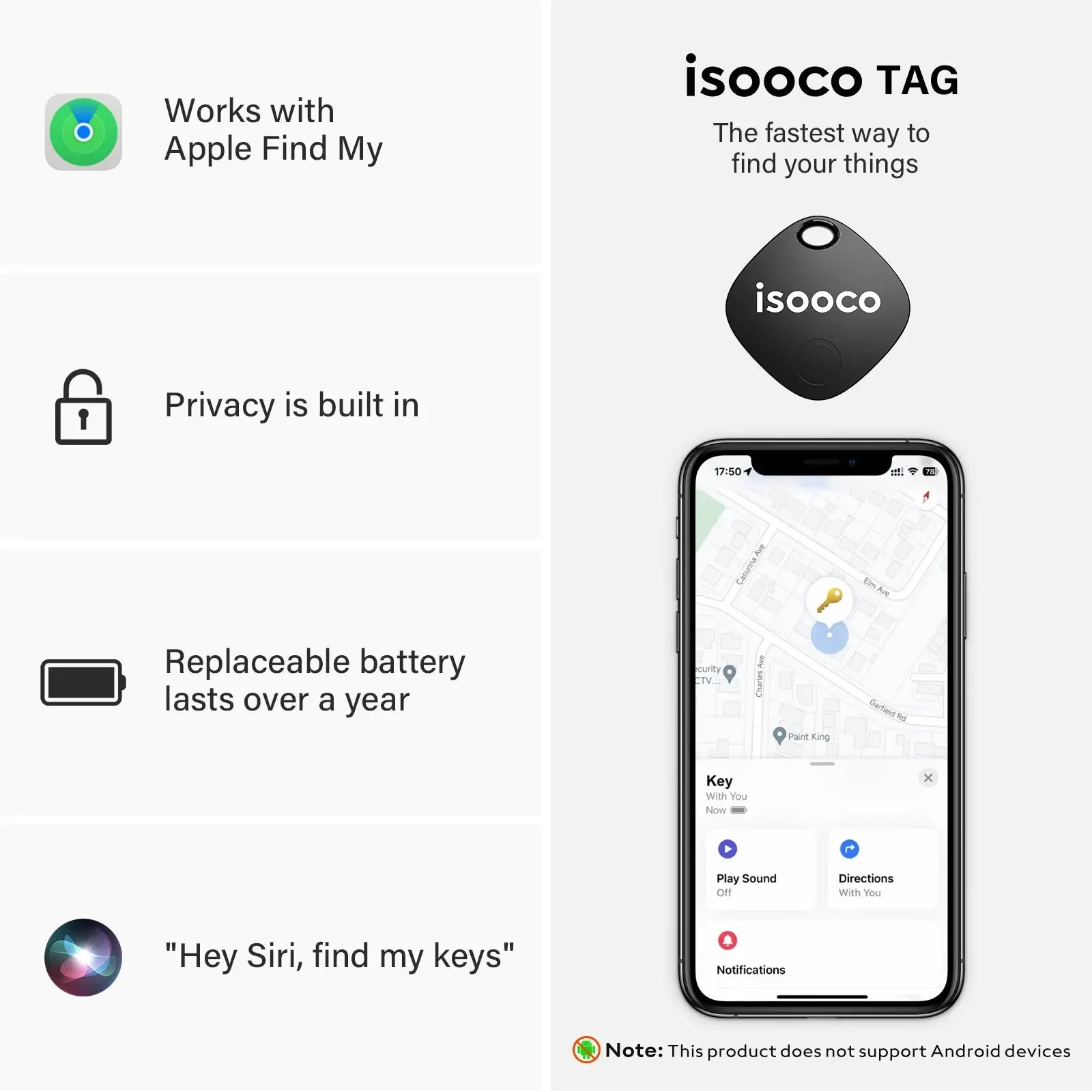 Mini localisateur GPS anti-perte Bluetooth Tracker pour clés, portefeuille et voiture Ma boutique